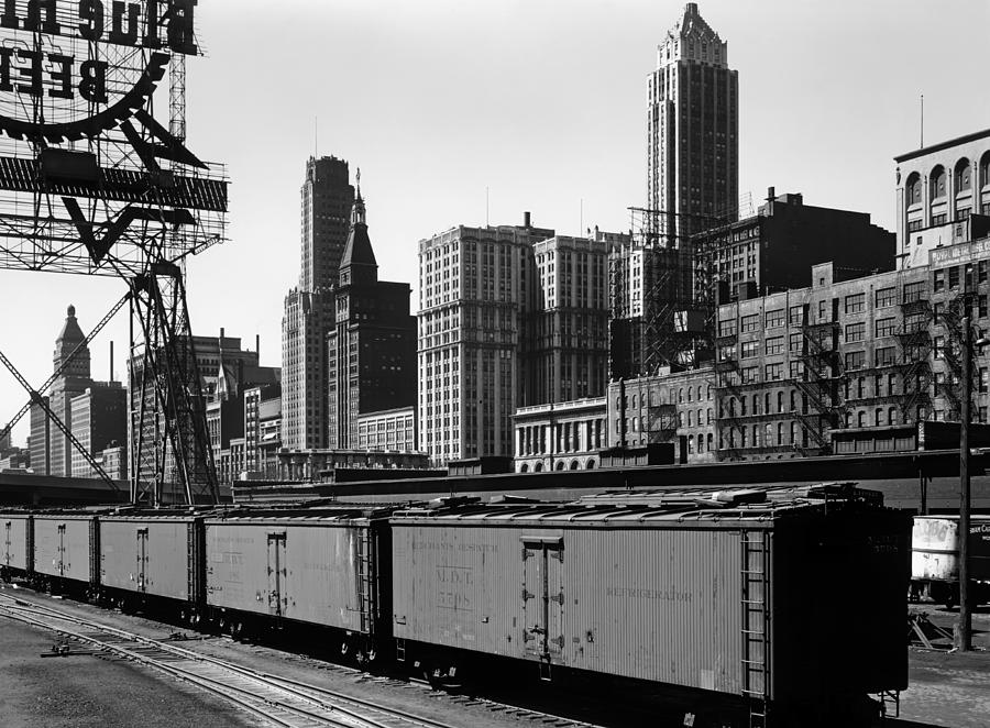 Chicago Railway Freight Terminal - 1943 #1 Photograph by Mountain Dreams