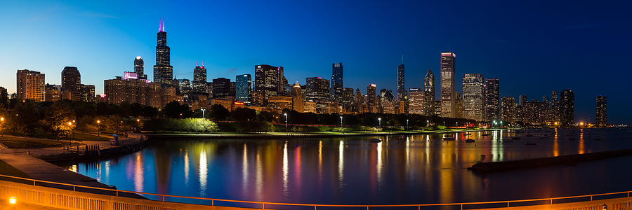 Chicago Skyline Panorama Photograph
