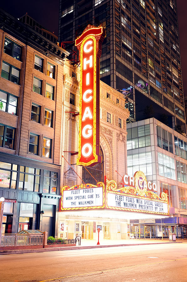 Chicago Theatre #1 Photograph by Songquan Deng