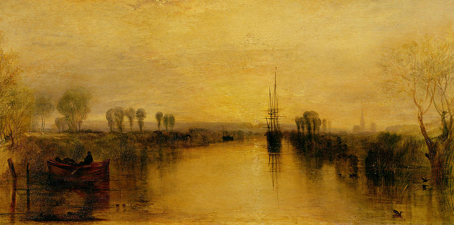 Sunset Painting - Chichester Canal by Joseph Mallord William Turner