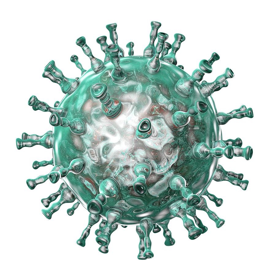 Chickenpox Virus #1 Photograph by Kateryna Kon/science Photo Library