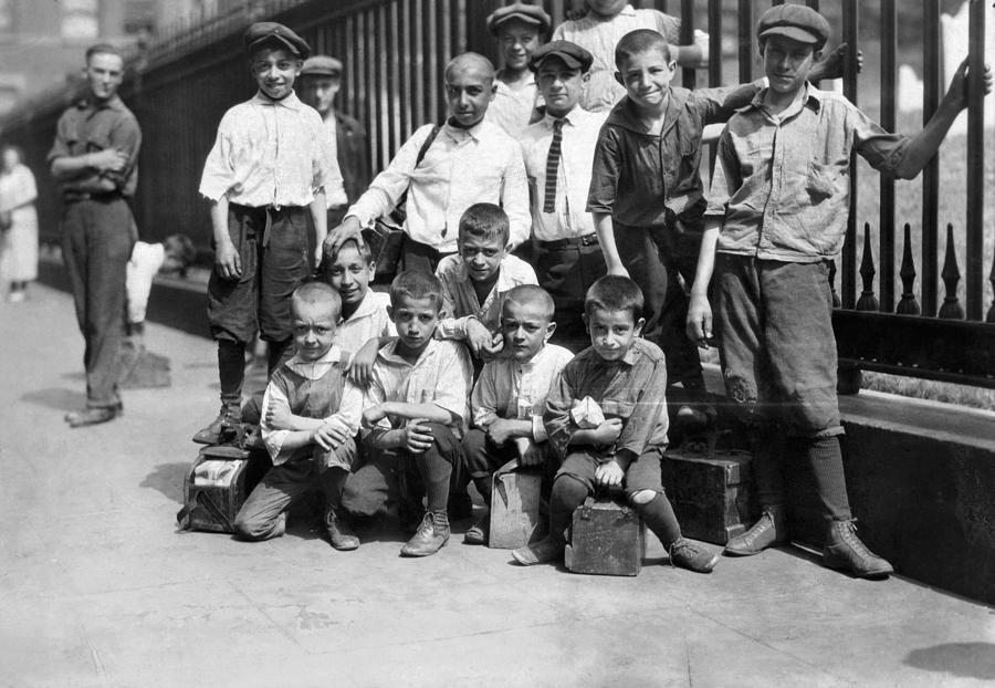 New York City Photograph - Child Labor Bootblacks #1 by Granger