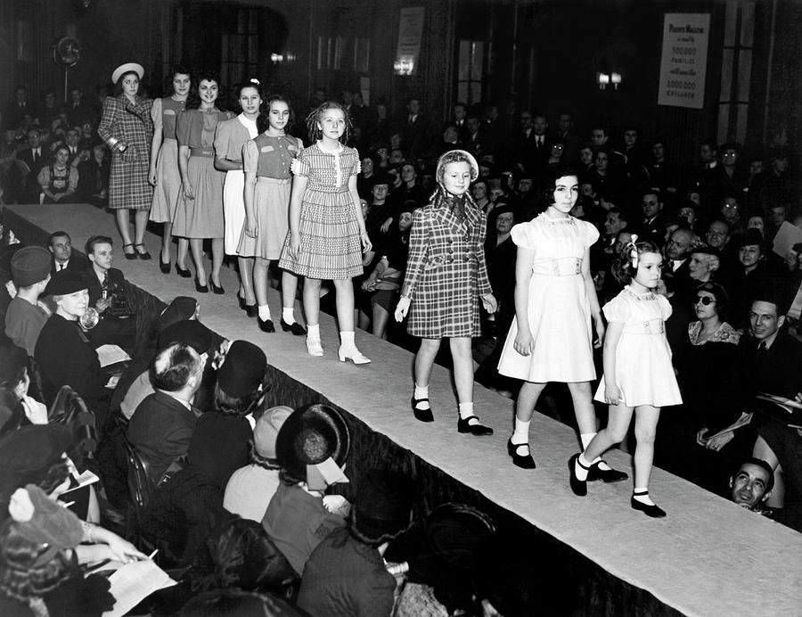 Children Fashion Show #1 Photograph by Underwood Archives