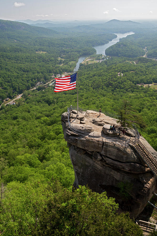 Chimney Rock Viewing Platform #1 Photograph by Jim West/science Photo Library