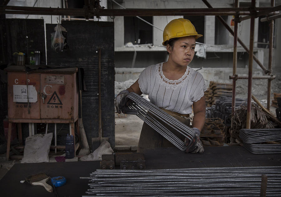 China Daily Life - Construction #1 Photograph by Kevin Frayer