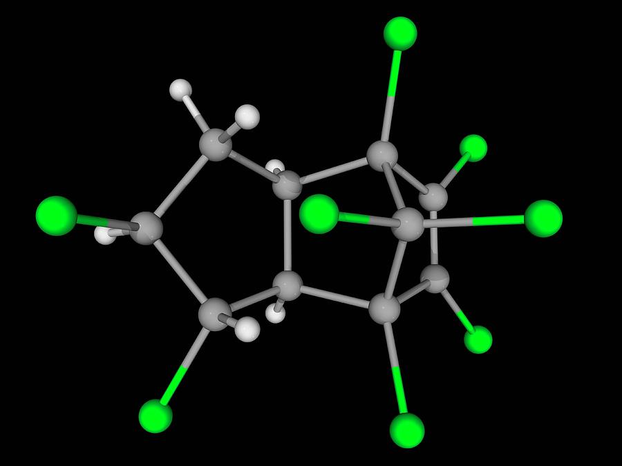 Chlordane Molecule Photograph by Laguna Design/science Photo Library ...