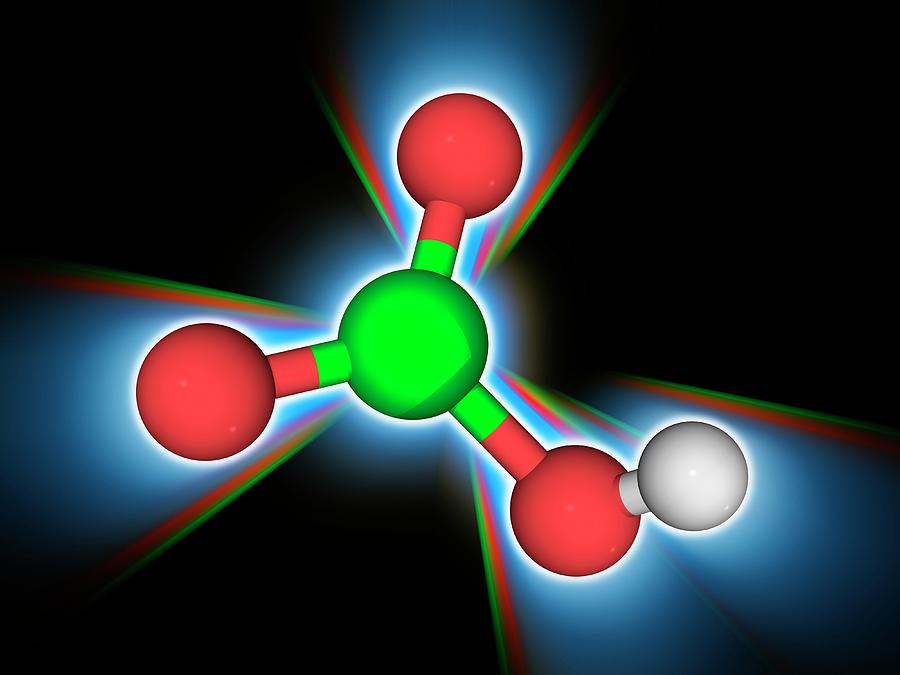 Chloric Acid Chemical Compound Molecule Photograph by Laguna Design ...