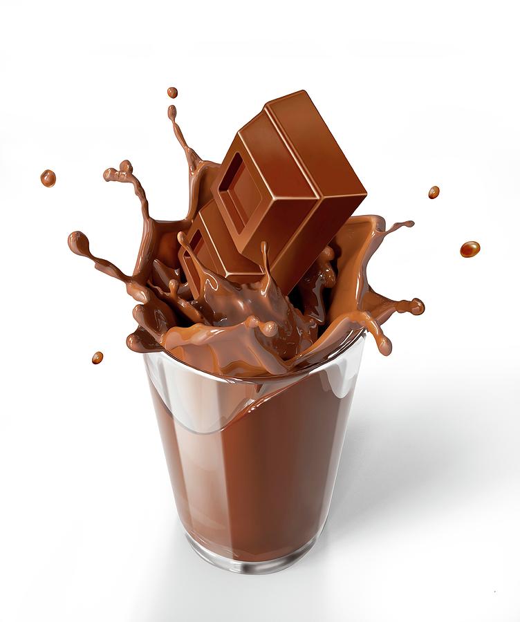 Chocolate Splashing Into A Drink Photograph By Leonello Calvetti Pixels