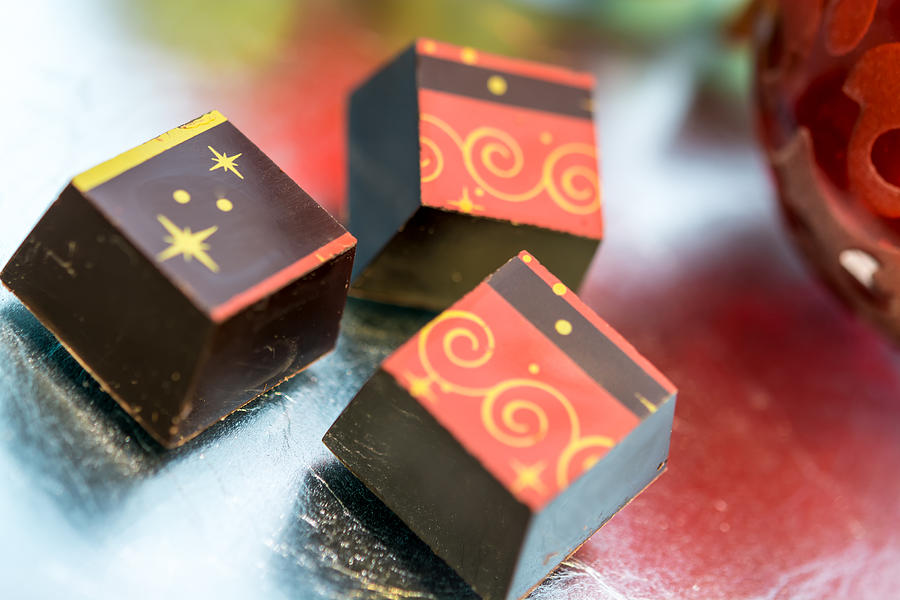 Chocolate Photograph - Chocolates by Sabine Edrissi Chocolate Photograph - Chocolates by Sabine Edrissi