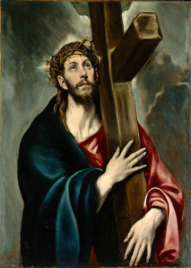 Christ Carrying the Cross #3 Painting by El Greco