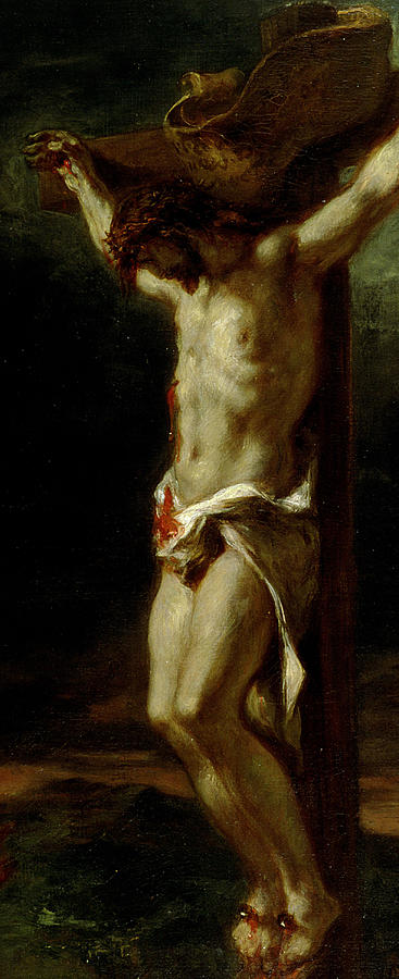 Christ on the Cross Painting by Delacroix Christ on the Cross Painting by Delacroix