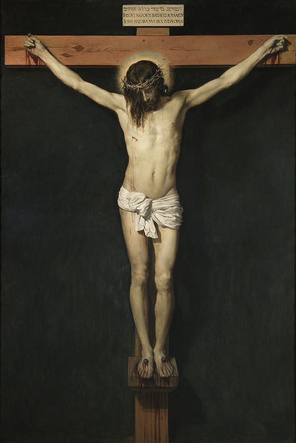 Christ on the Cross #5 Painting by Diego Velazquez