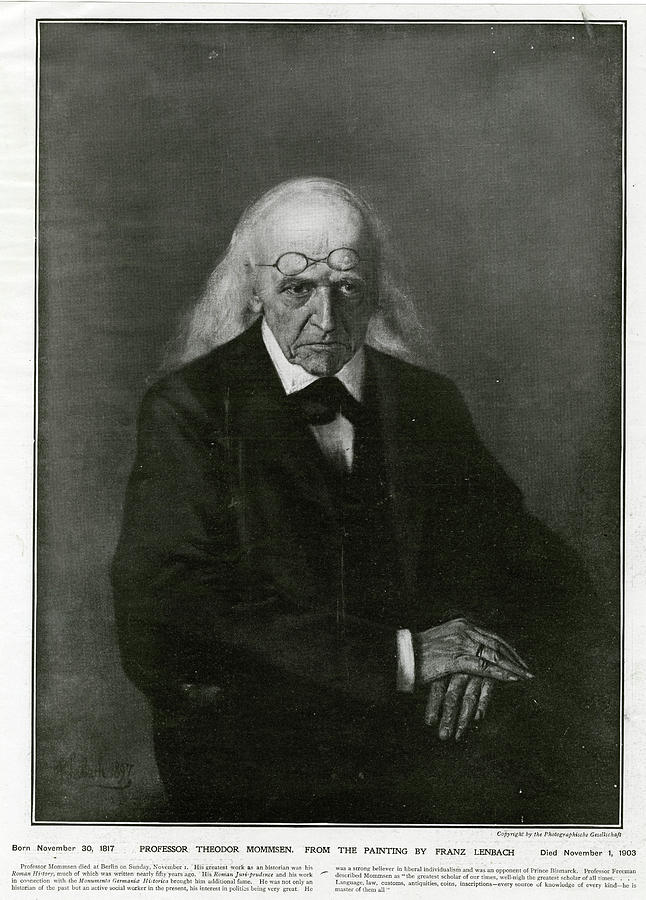 Christian Matthias Theodor Mommsen Drawing by Mary Evans Picture Library