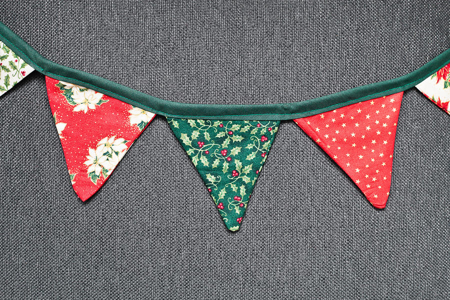 Christmas bunting #1 Photograph by Tom Gowanlock