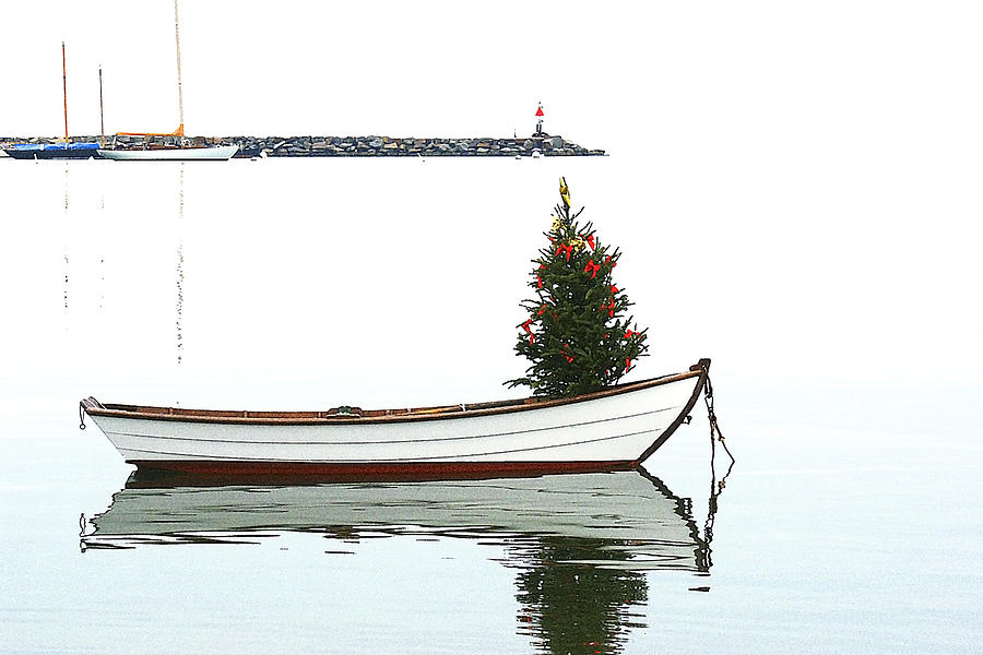 Boat Photograph - Christmas Dingy #1 by Michael Vinyard