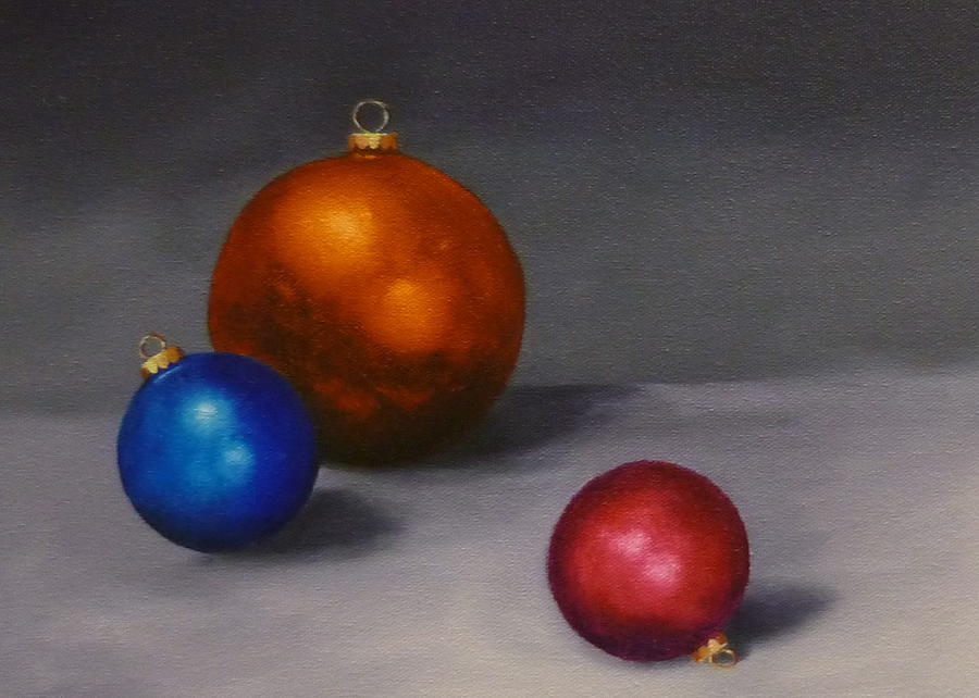 Christmas Glow Greeting Card  #1 Painting by Jo Appleby