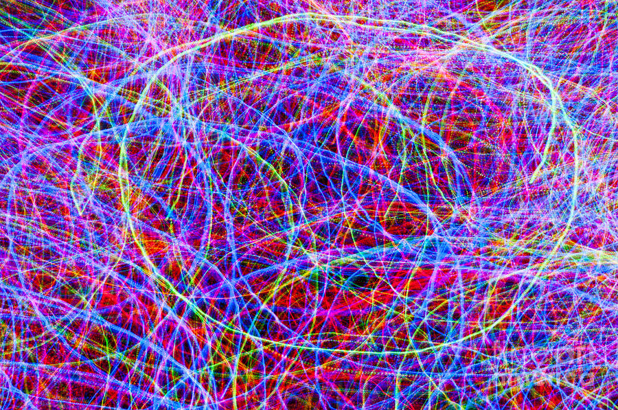 Christmas Lights, String Theory #1 Photograph by William H. Mullins