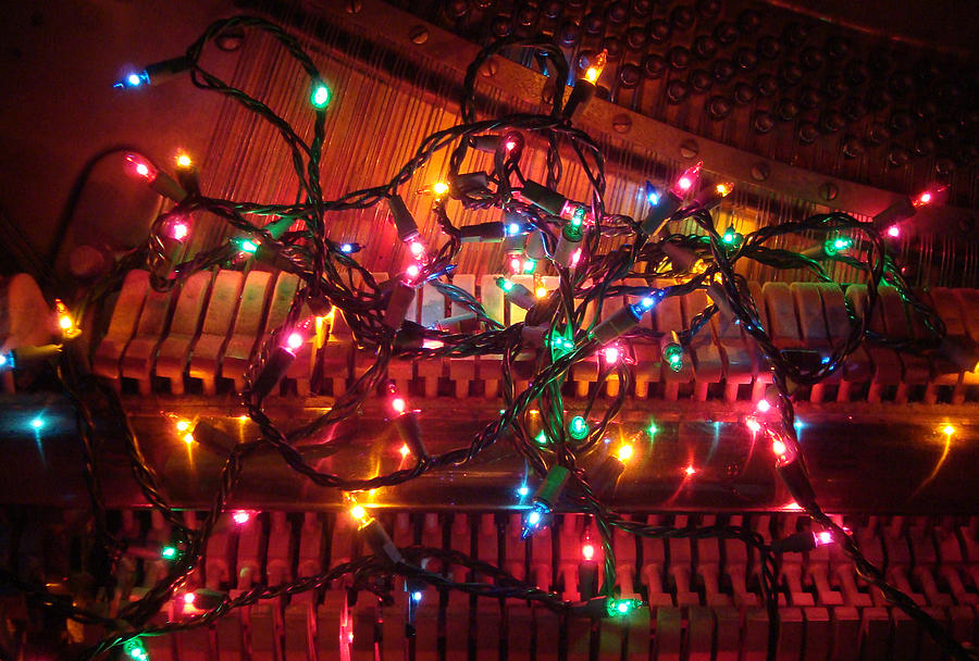 Christmas Piano Photograph by James Hammen