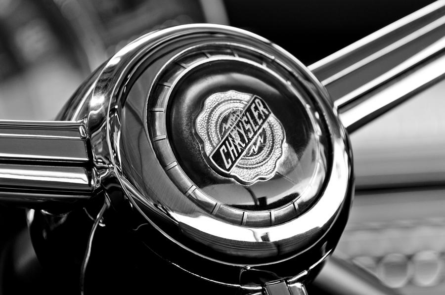 Chrysler Town and Country Steering Wheel Emblem #1 Photograph by Jill Reger
