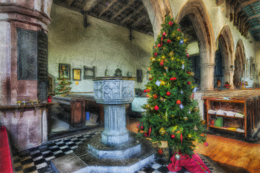 Church at Christmas #1 Photograph by Ian Mitchell