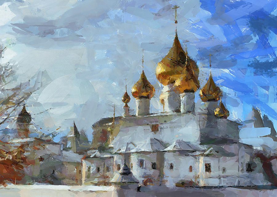 Church in Winter #1 Digital Art by Yury Malkov