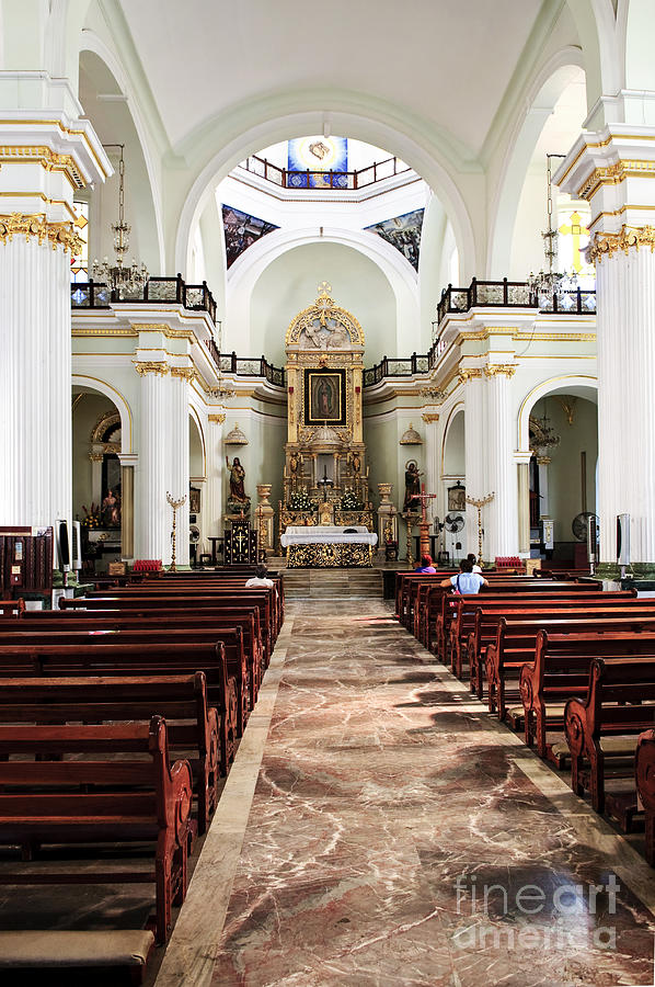 Church interior in Puerto Vallarta 1 Photograph by Elena Elisseeva