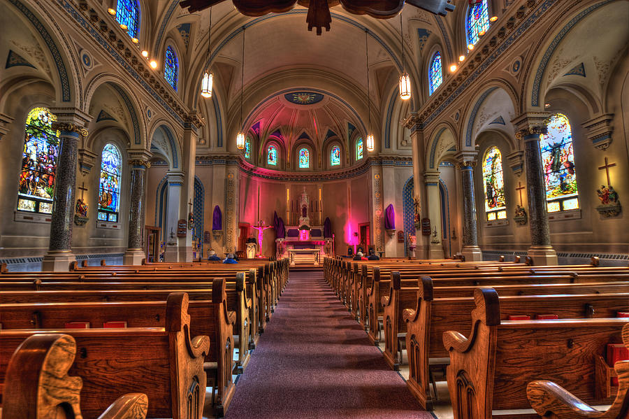 Mn Churches Photograph - Church of Saint Louis #1 by Amanda Stadther