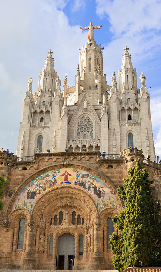 Church of the Sacred Heart Tibidabo Barcelona  #1 Photograph by Marek Poplawski