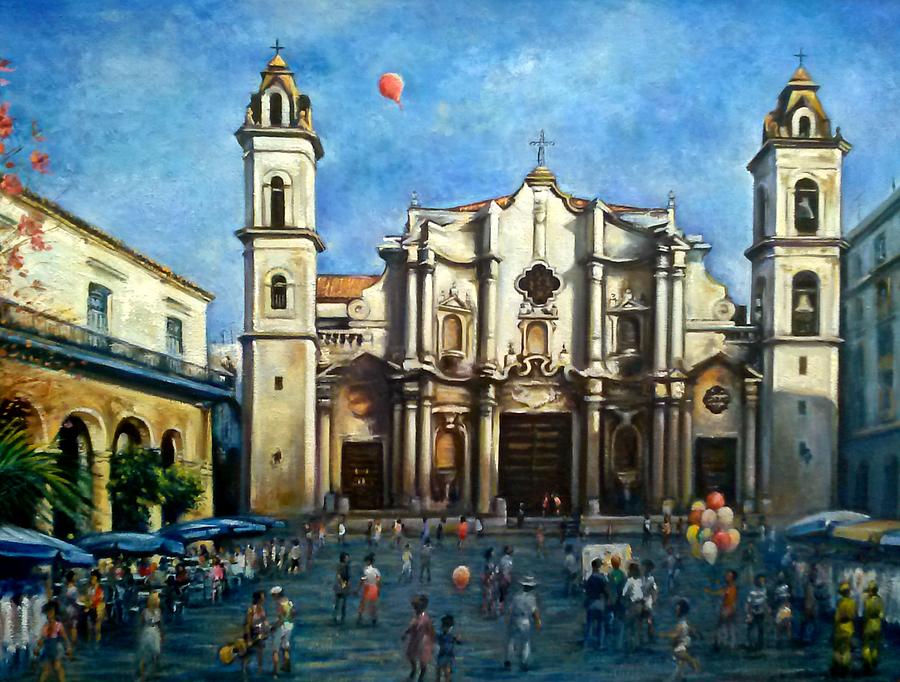 Church Square Havana #1 Painting by Philip Corley