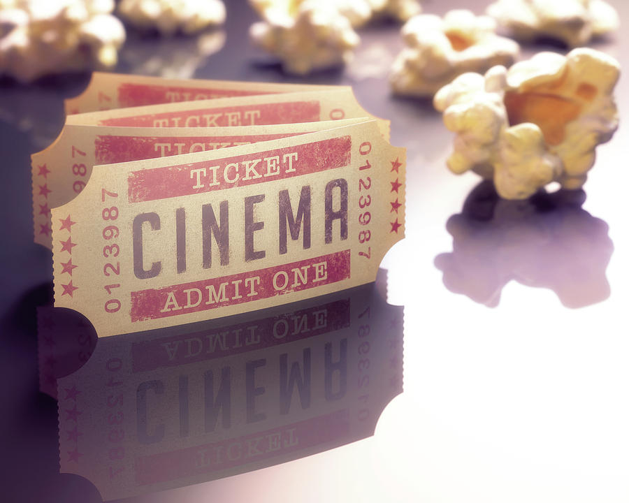 Cinema Tickets And Popcorn Photograph by Ktsdesign - Fine Art America