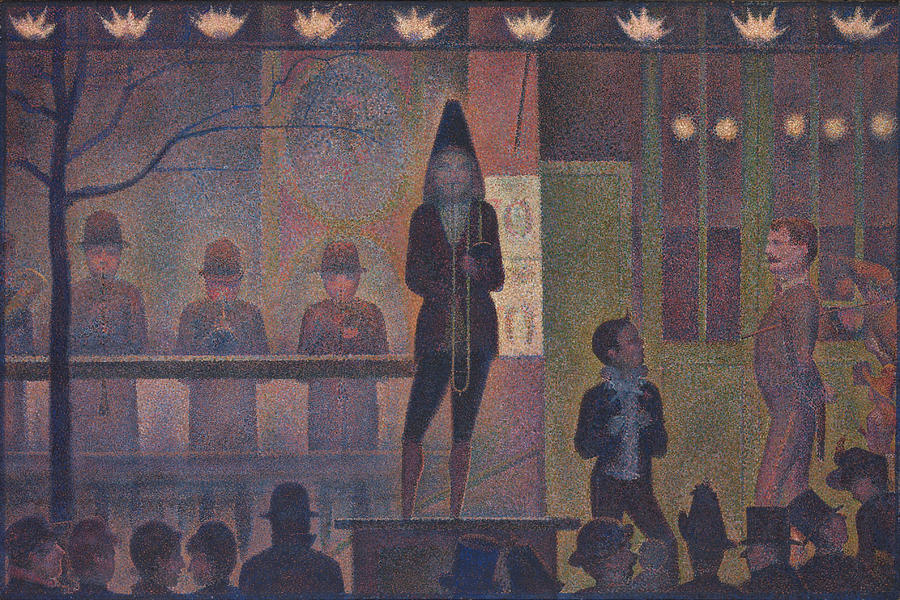 Circus Sideshow #6 Painting by Georges Seurat