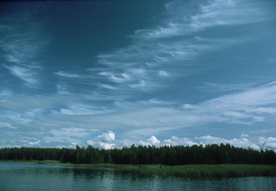Cirrus Clouds In The Sky #1 Photograph by Pekka Parviainen/science Photo Library