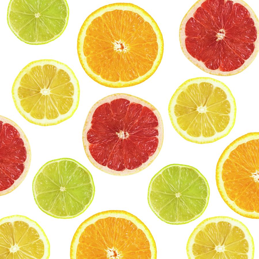 Fruit Photograph - Citrus Fruit Slices #1 by Science Photo Library