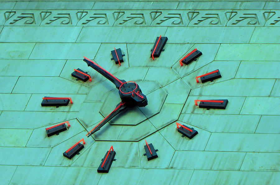 City Hall Clock #1 Photograph by Laurie Tsemak