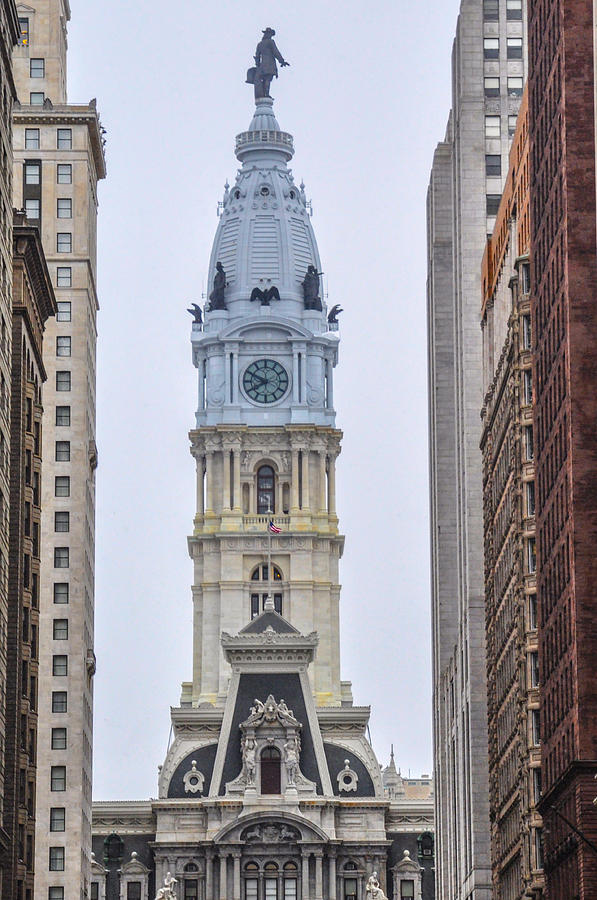 City Hall Tower - Philadelphia #1 Photograph by Bill Cannon