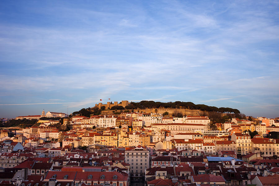 City of Lisbon at Sunset in Portugal #1 Photograph by Artur Bogacki