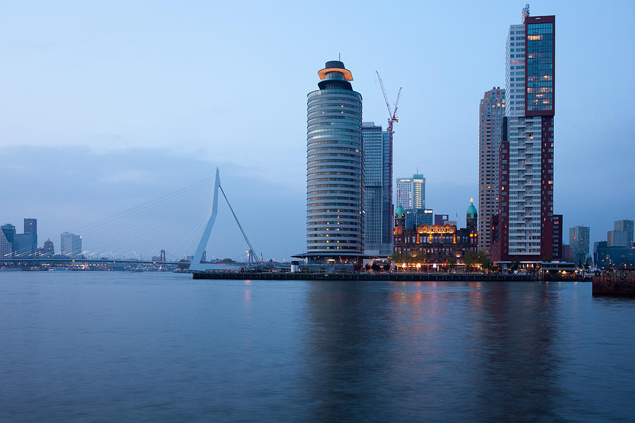 City of Rotterdam Downtown Skyline #1 Photograph by Artur Bogacki