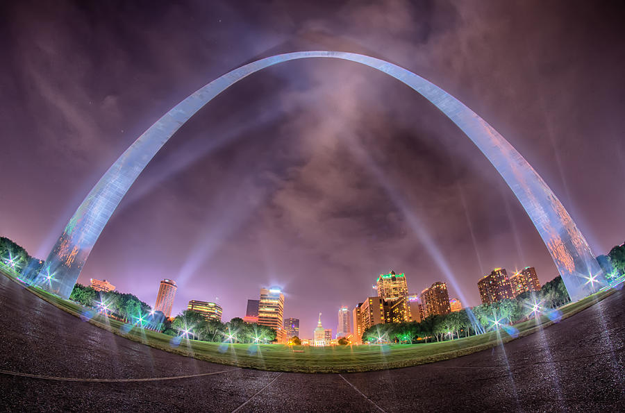 City of St. Louis skyline. Image of St. Louis downtown with Gate #1 Photograph by Alex Grichenko