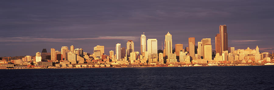 City Viewed From Alki Beach, Seattle #1 Photograph by Panoramic Images