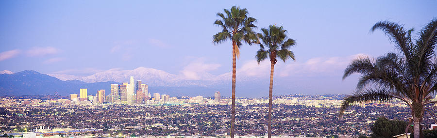 Los Angeles Photograph - Cityscape, Los Angeles, California, Usa #1 by Panoramic Images