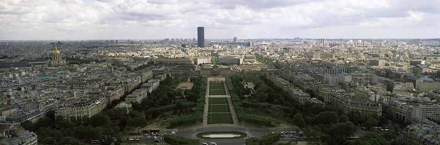 Architecture Photograph - Cityscape Viewed From The Eiffel Tower #1 by Panoramic Images