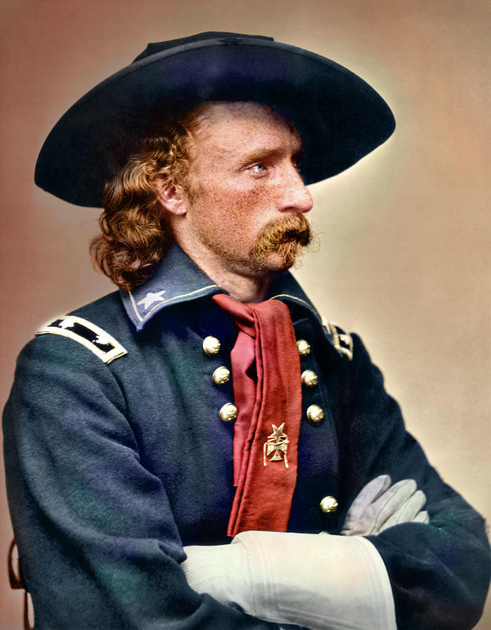 Vintage Photograph - Civil War Portrait Of General George #1 by Stocktrek Images