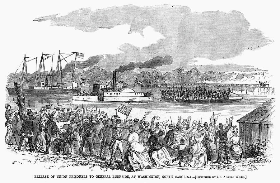 Civil War Prisoners, 1862 #1 Painting by Granger Civil War Prisoners, 1862 #1 Painting by Granger