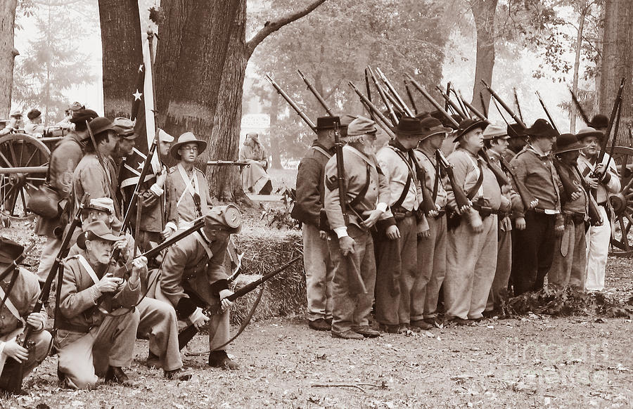 Civil War Reenactment #1 Photograph by Jack Schultz
