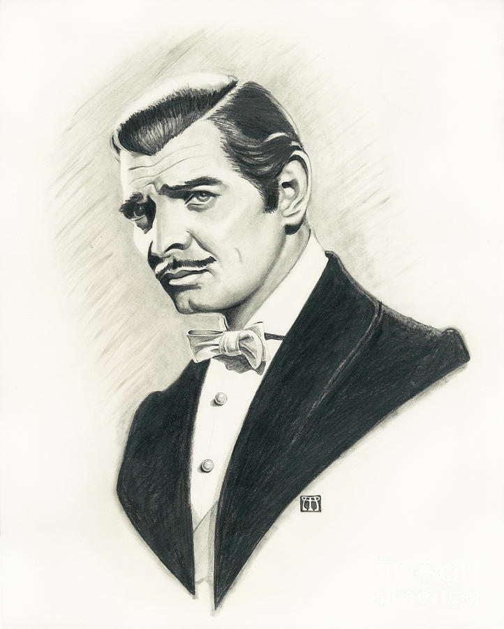 Clark Gable #1 Painting by Melissa A Benson