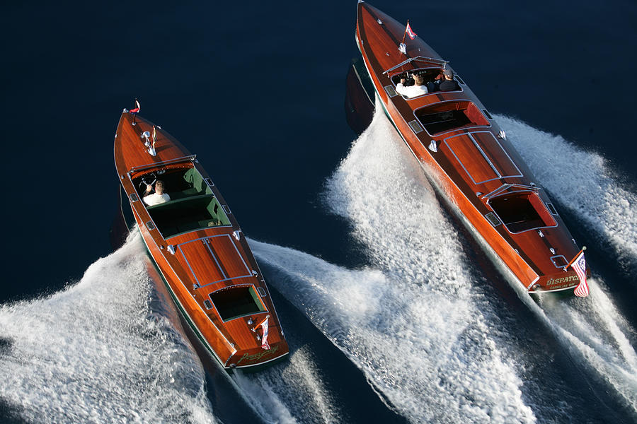 Classic Mahogany Runabouts #2 Photograph by Steven Lapkin