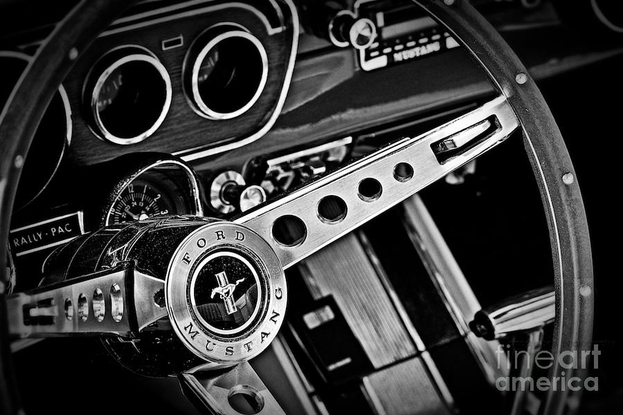 Classic Mustang Interior #1 Photograph by Jarrod Erbe