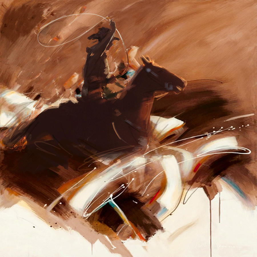 Austin Painting - Classic Rodeo 4b #1 by Maryam Mughal