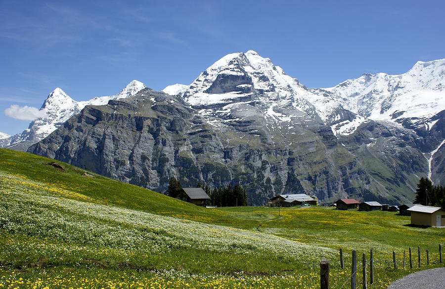 Classic Swiss Alps #1 Photograph by Brian Kamprath