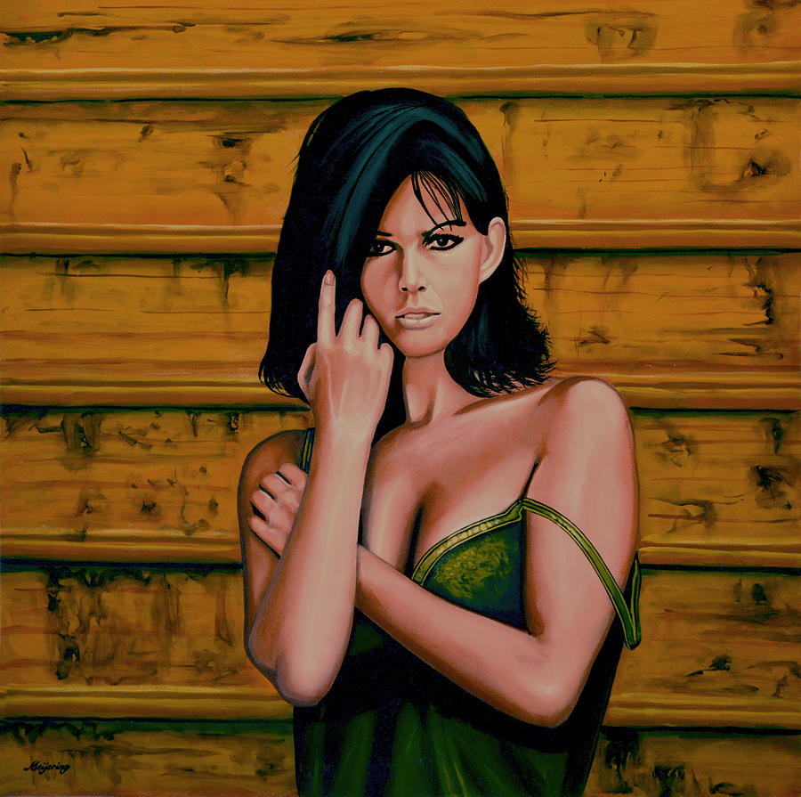 Claudia Cardinale Painting Painting by Paul Meijering